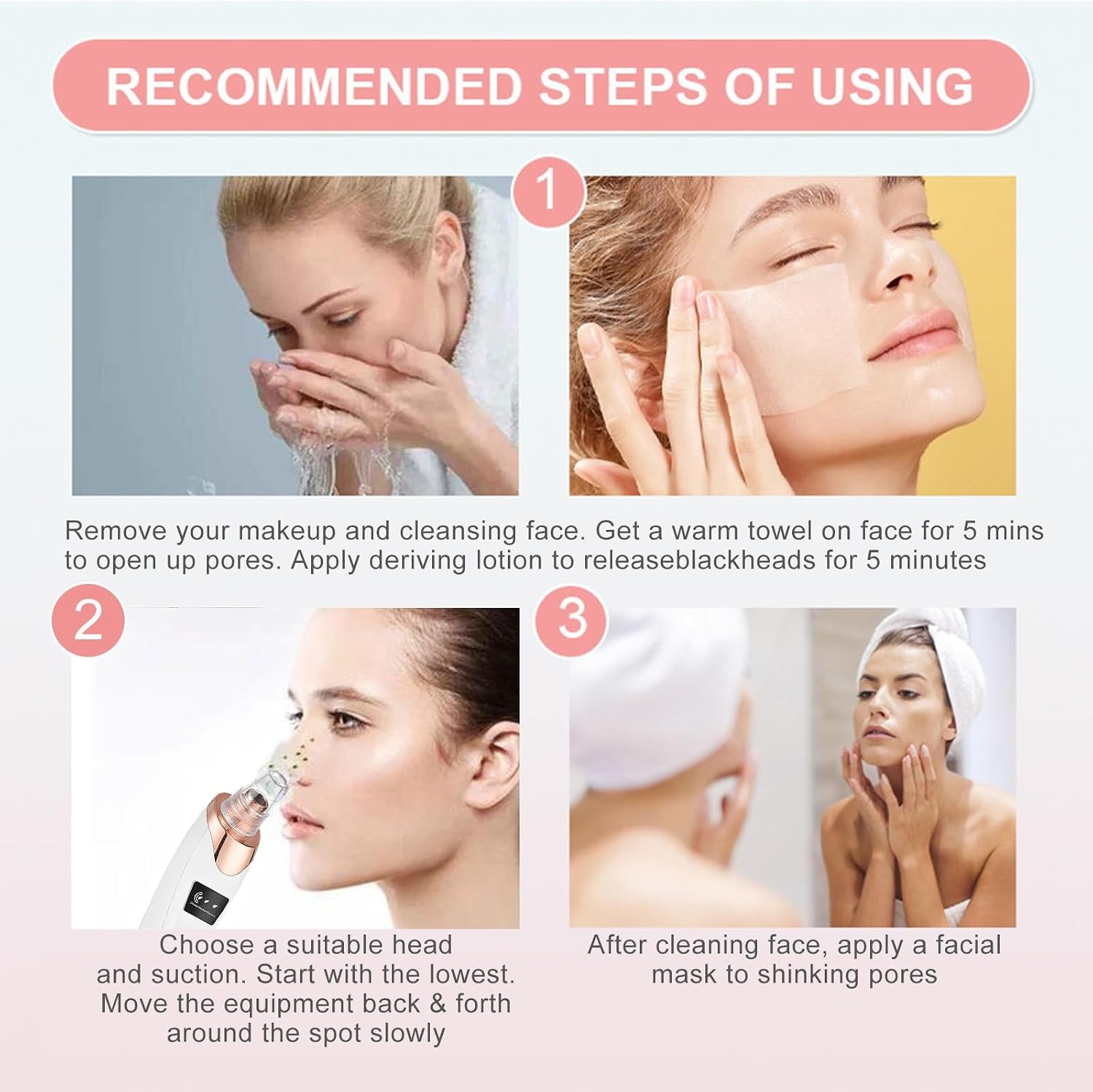 LummiGlow Pore Refine Vacuum – Blackhead Remover