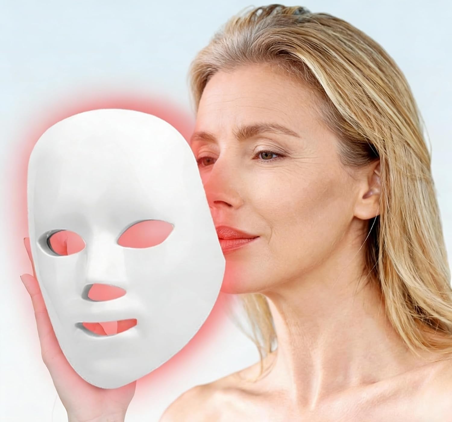LummiGlow™ LED Light Therapy Face Mask – Red, Infrared & Blue Light Skincare Device