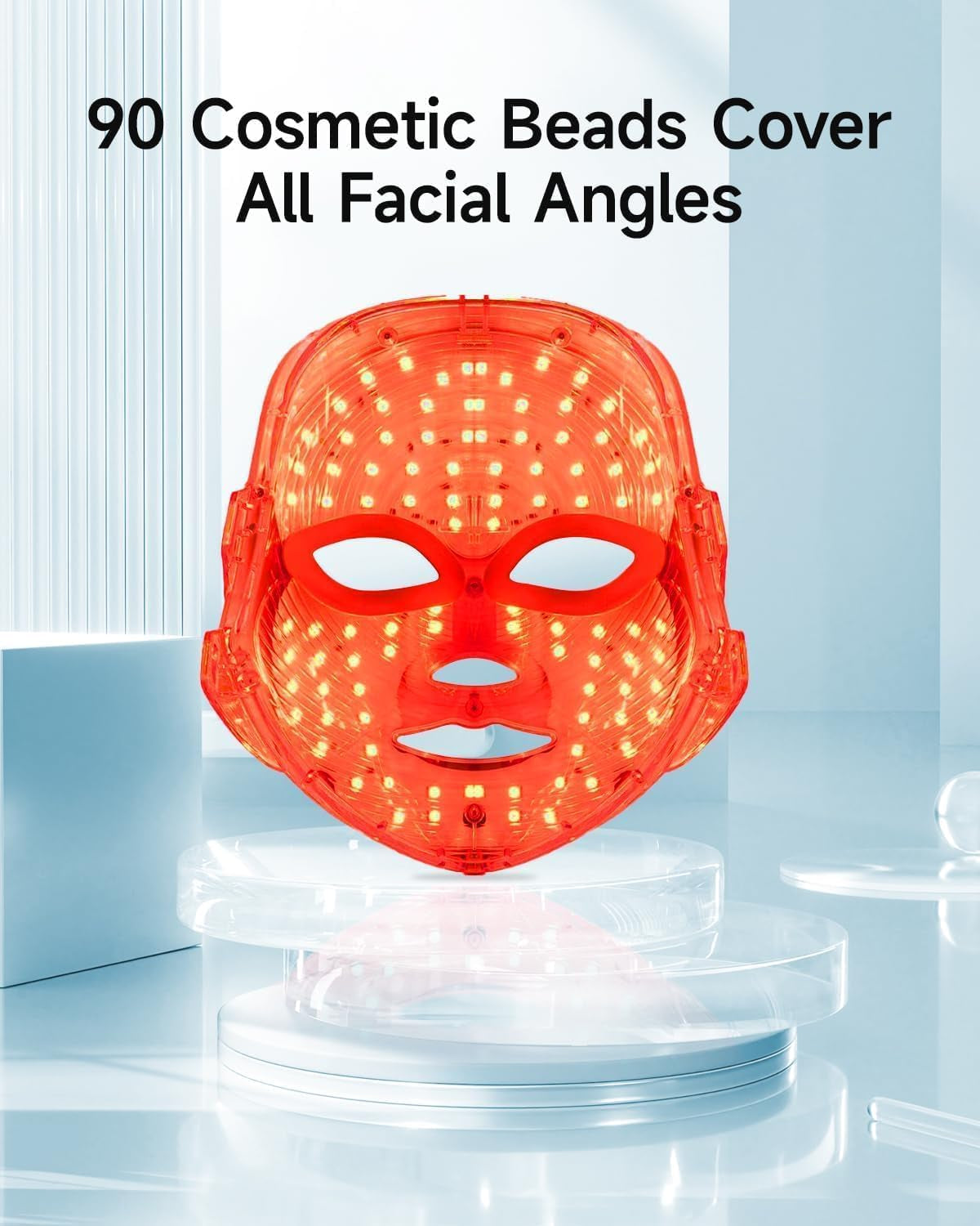 LummiGlow™ LED Light Therapy Face Mask – Red, Infrared & Blue Light Skincare Device
