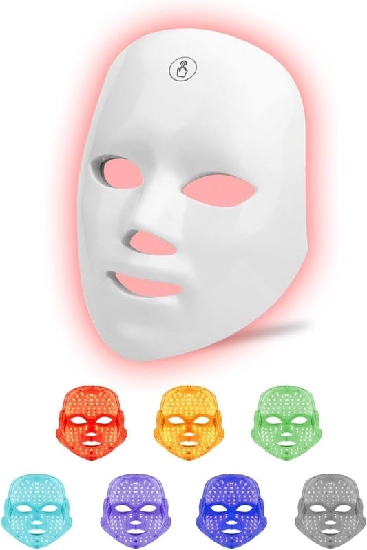 LummiGlow™ LED Light Therapy Face Mask – Red, Infrared & Blue Light Skincare Device